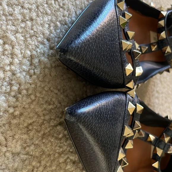 Valentino Rockstud flat Navy size 38 - Picture 6 of 9